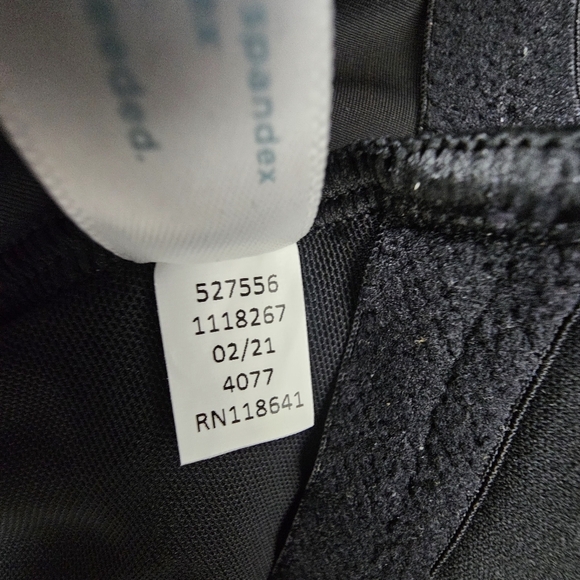 Cacique Swim Black Wrap Front Off Shoulder Tankini Top 26 - Picture 8 of 9